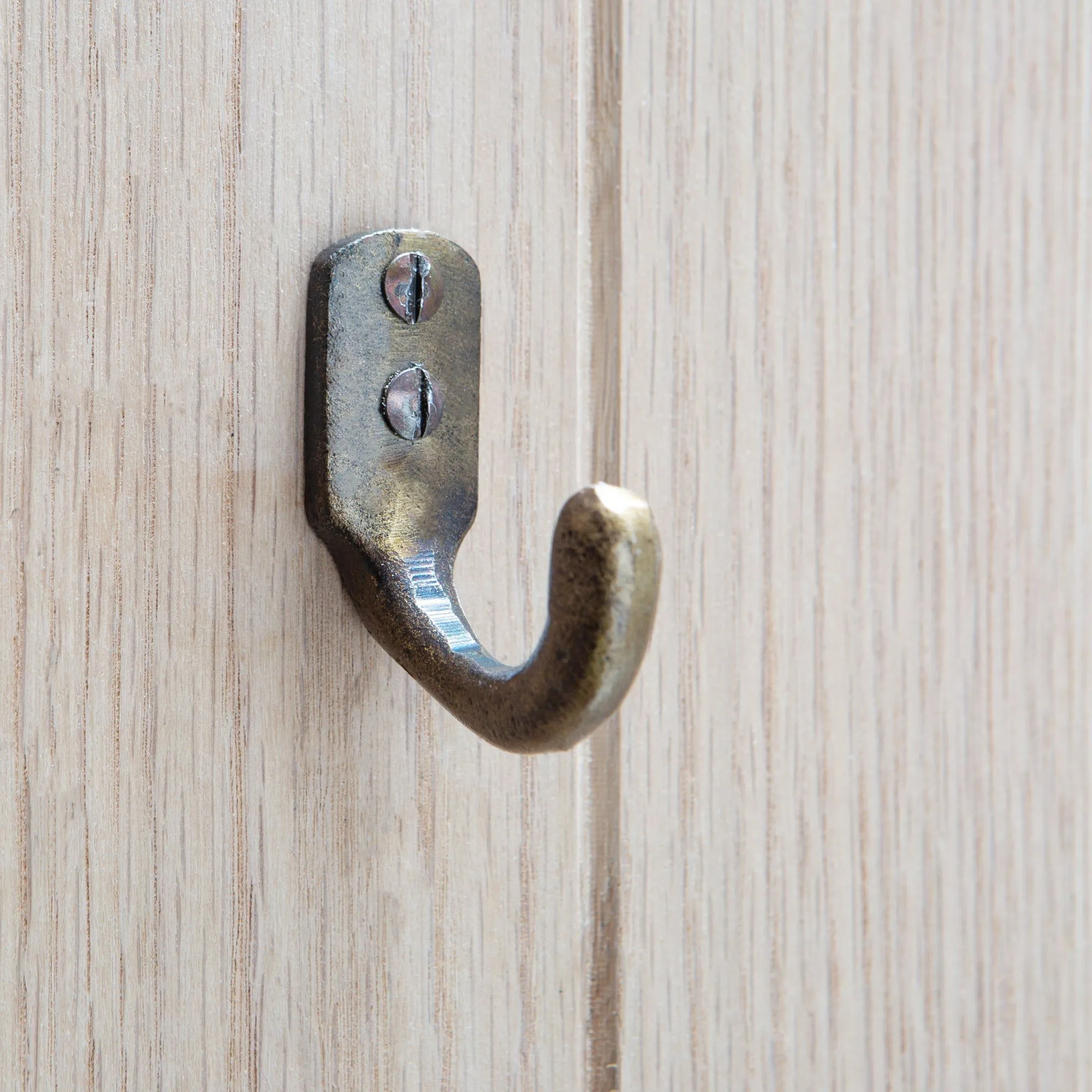 20mm x 55mm Single Coat Hook - By Hammer & Tongs