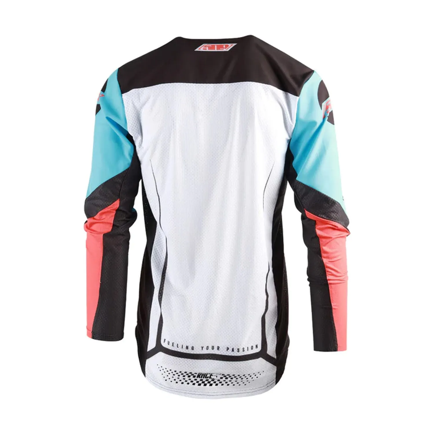 509  Race 5 Jersey Long Sleeve Drop Tail Perforated Lightweight Sci-Fi Coral