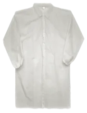 (50/Case) Premium White Lab Coats | 44" long, 40 gram, Elastic Wrists