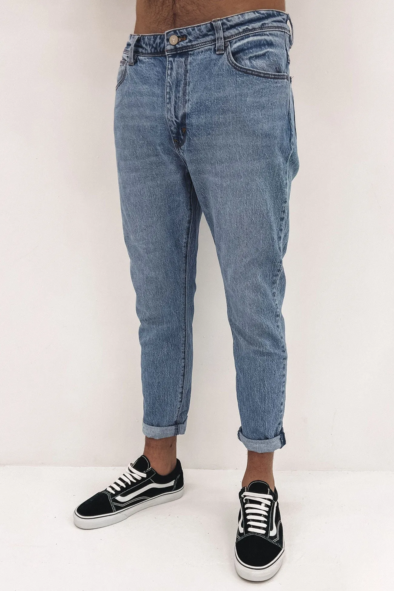 A Dropped Slim Jean Dexter Blue