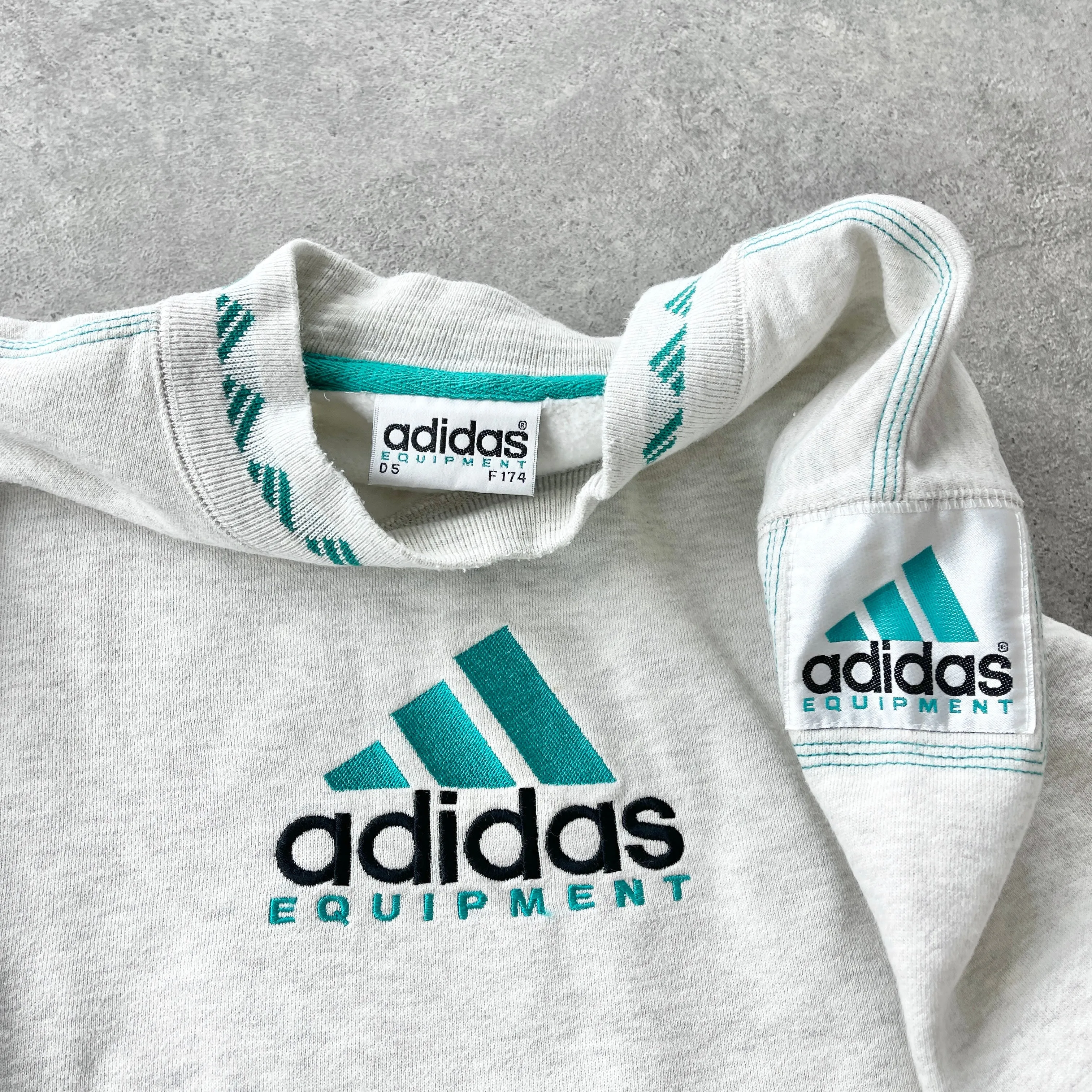 Adidas Equipment 1990s heavyweight embroidered sweatshirt (M)