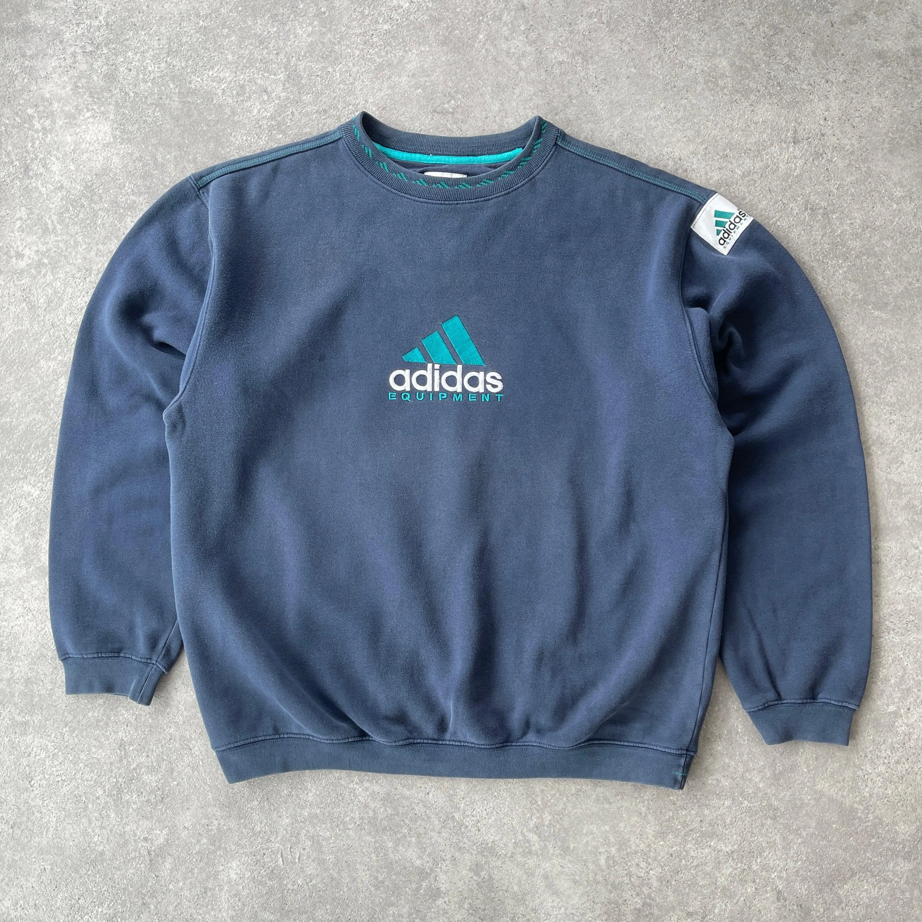 Adidas Equipment 1990s heavyweight embroidered sweatshirt (M)