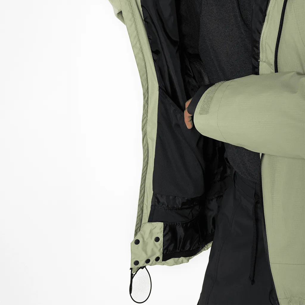 Ansel 2L jacket - Macha / Olive / Black