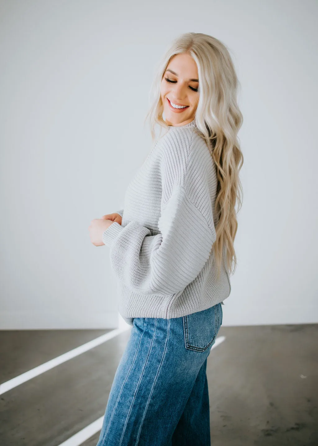 Atlas Ribbed Knit Sweater