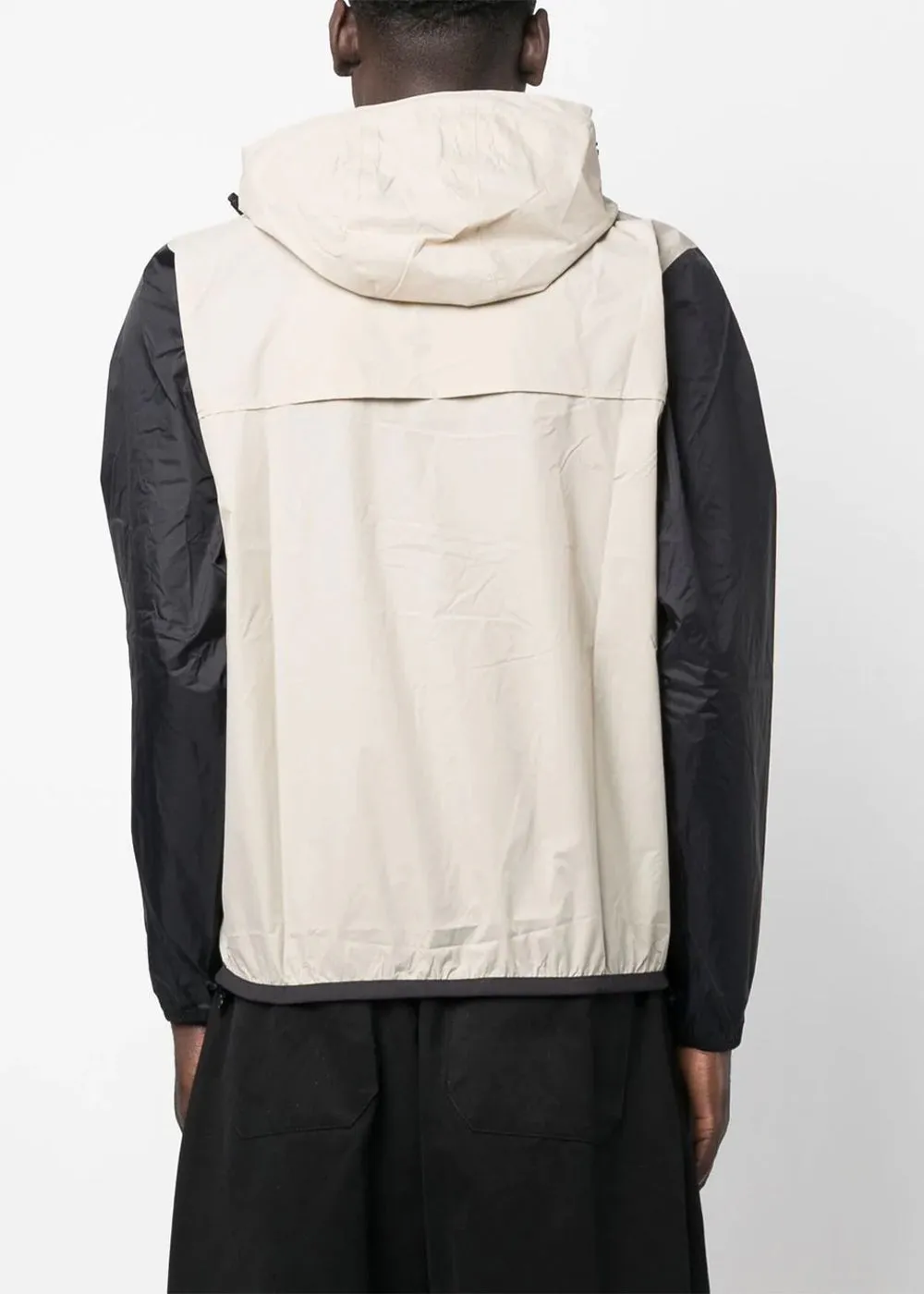 Beige K-Way Half-Zip Hoodie