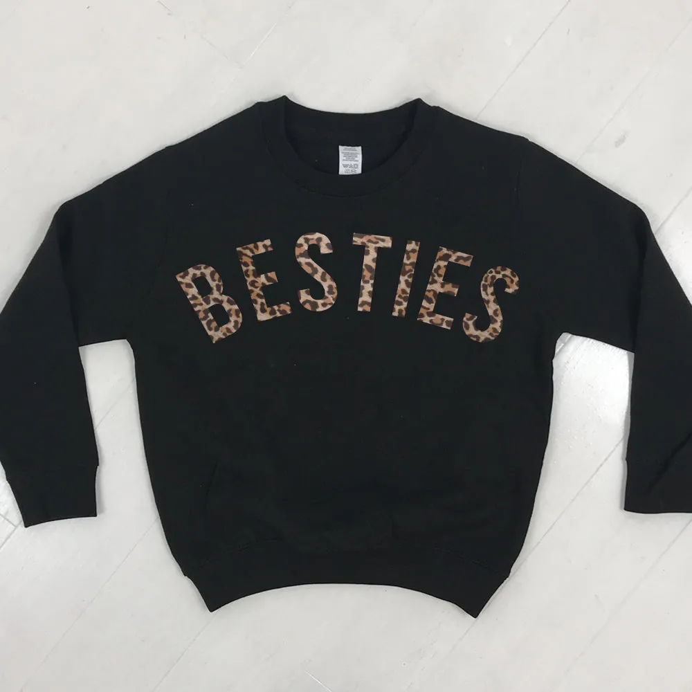 Besties Leopard Matching Sweatshirts (MRK X)