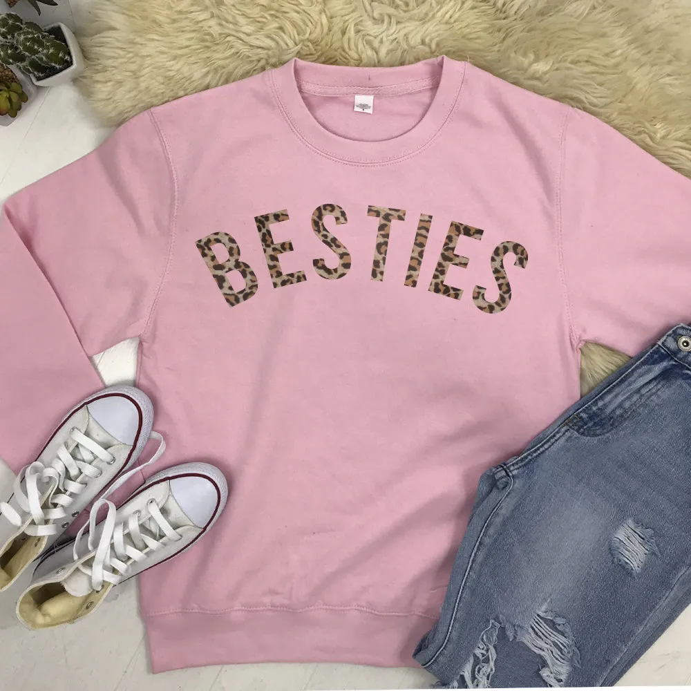 Besties Leopard Matching Sweatshirts (MRK X)