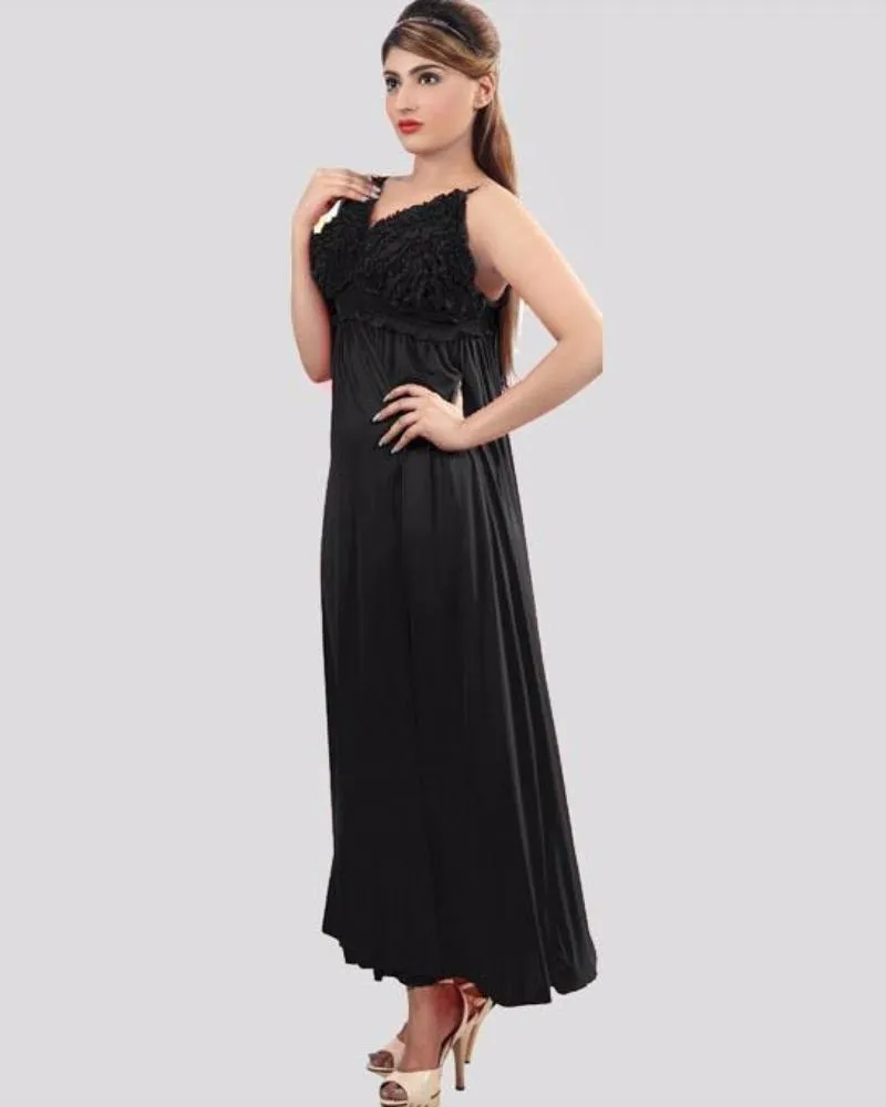 Black - FL-0024 - Flourish Nightwear