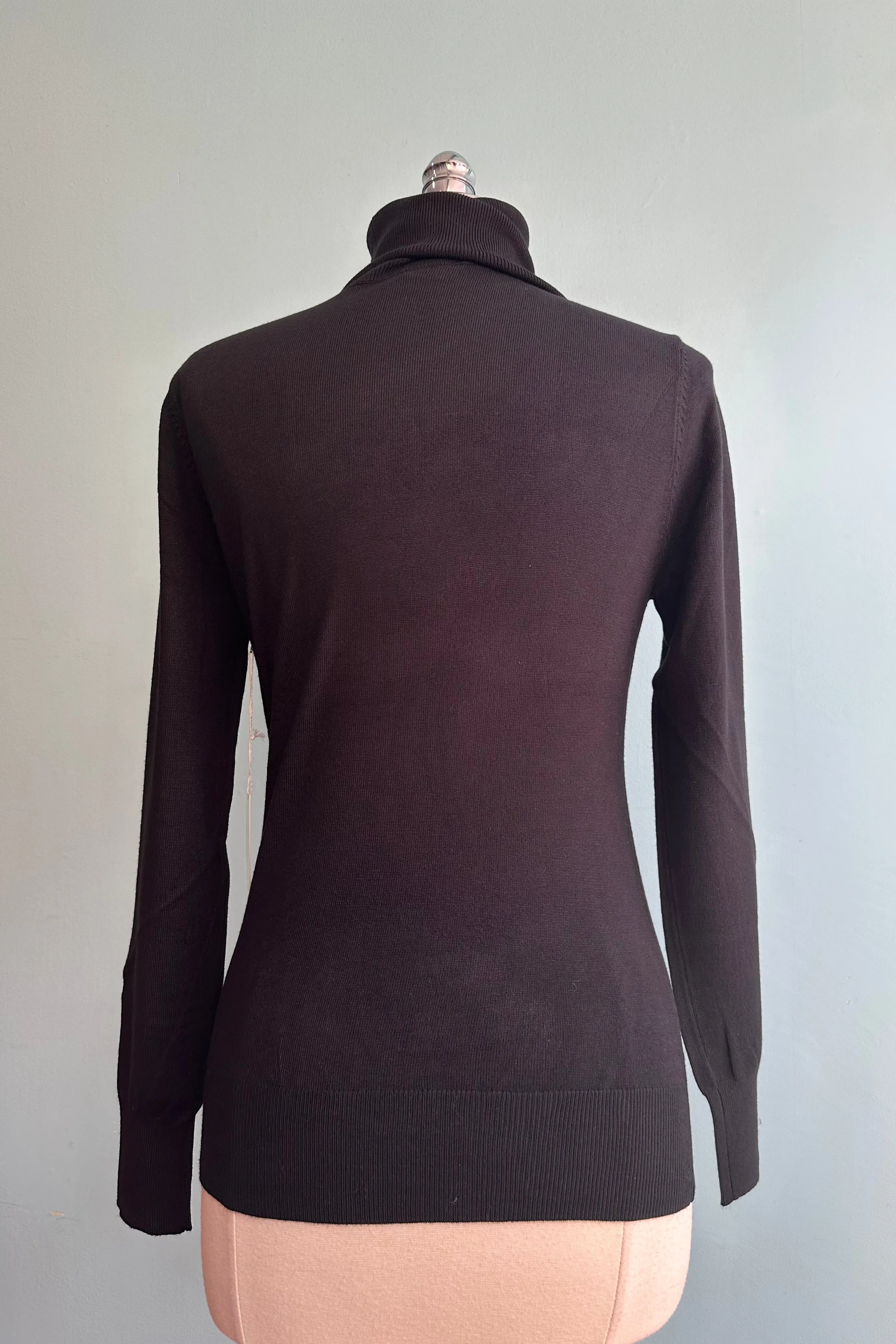 Black Long Sleeve Turtleneck Sweater