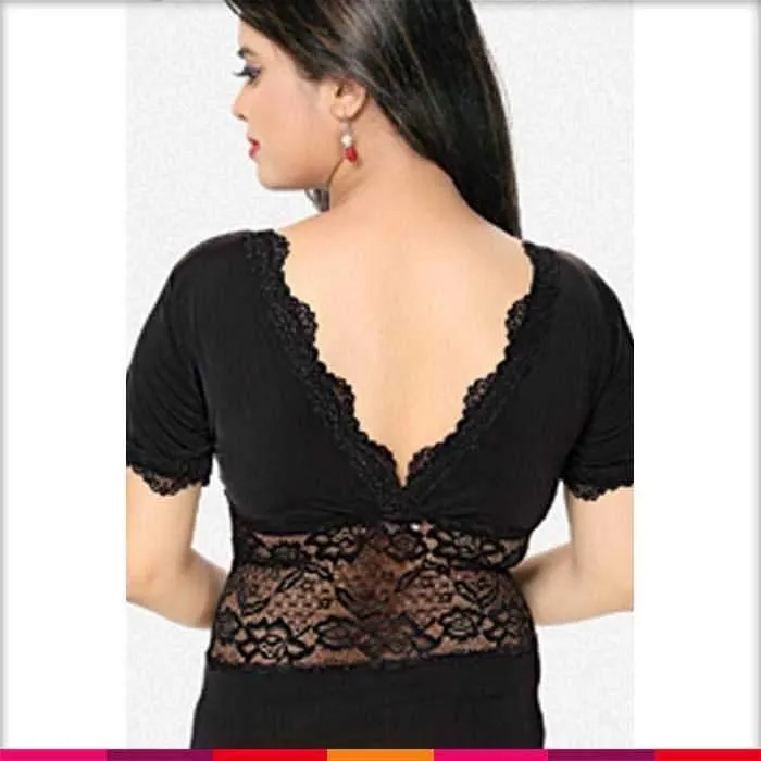 Black Nighty - FL-0042 - Flourish Nightwear