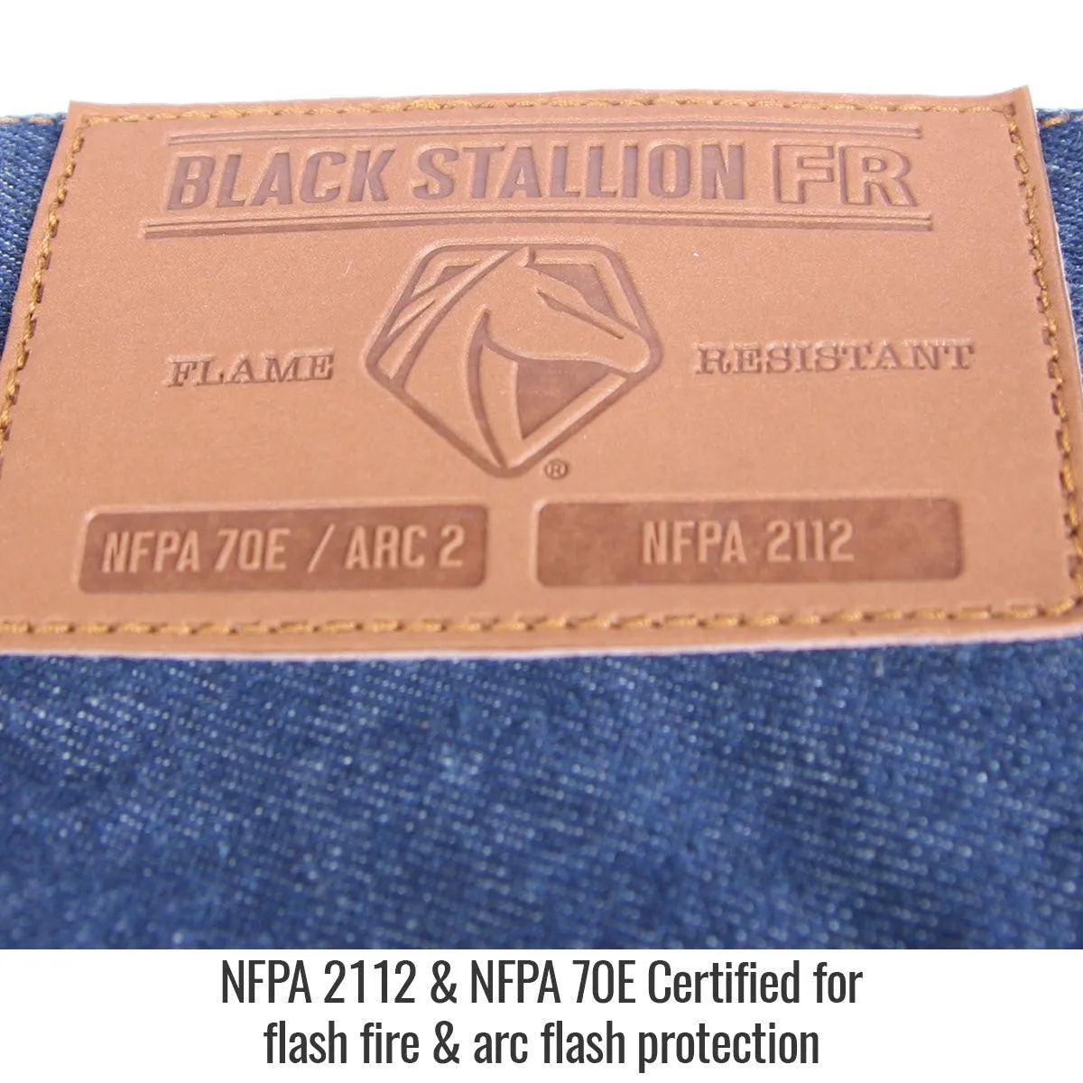 Black Stallion 10.5 oz. Relaxed-Fit FR Stretch Denim Work Pants - FD10