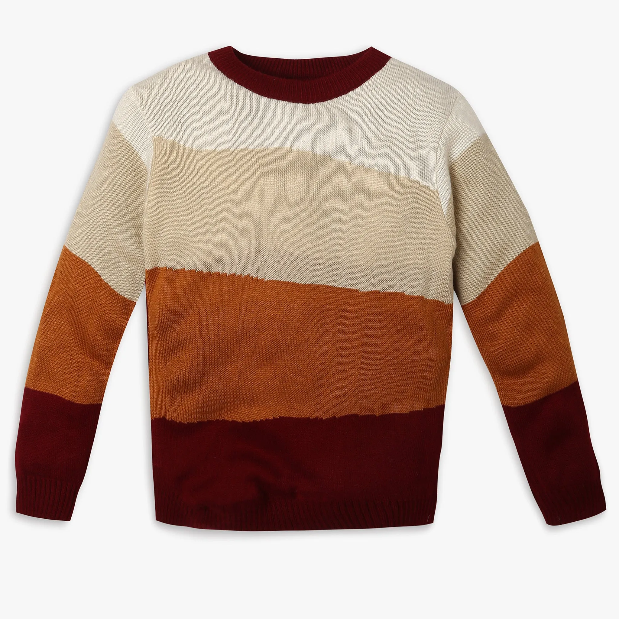 Boys Regular Fit Solid Sweater