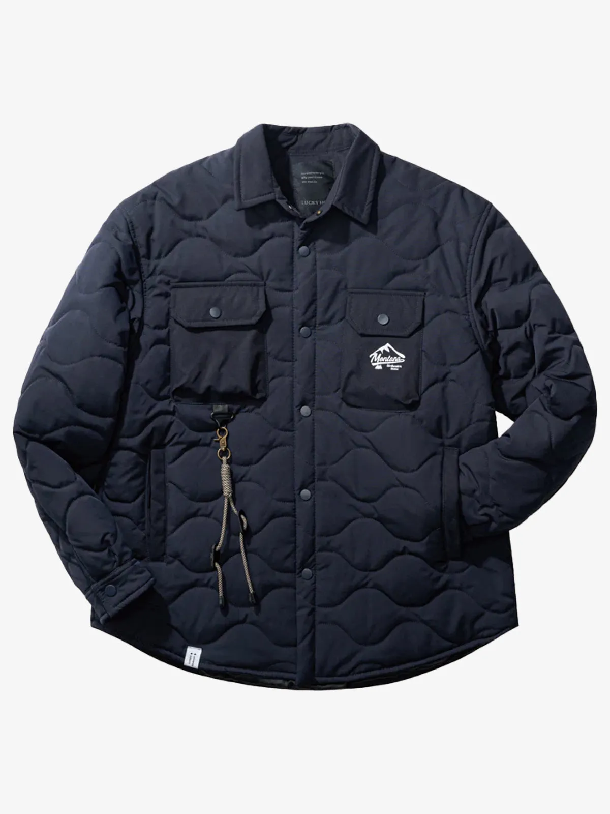 Carabiner Accent Mountain Quilted Work Jacket