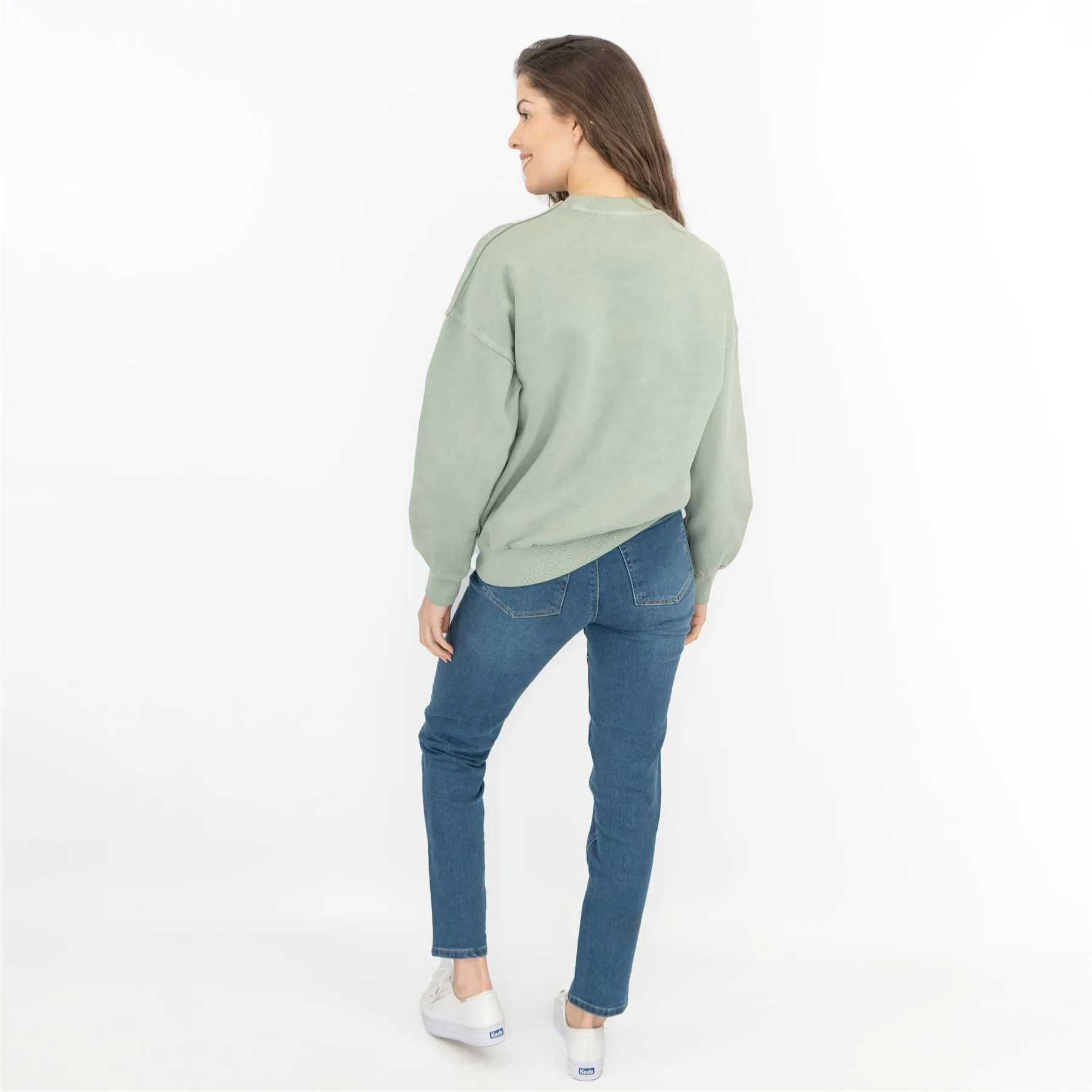 Carhartt Women Green Sweatshirts Long Sleeve Tops