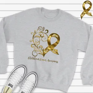 Childhood Cancer Awareness Adult Sweatshirt