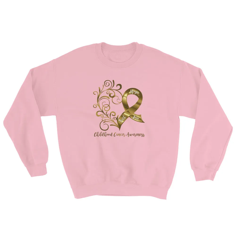 Childhood Cancer Awareness Adult Sweatshirt