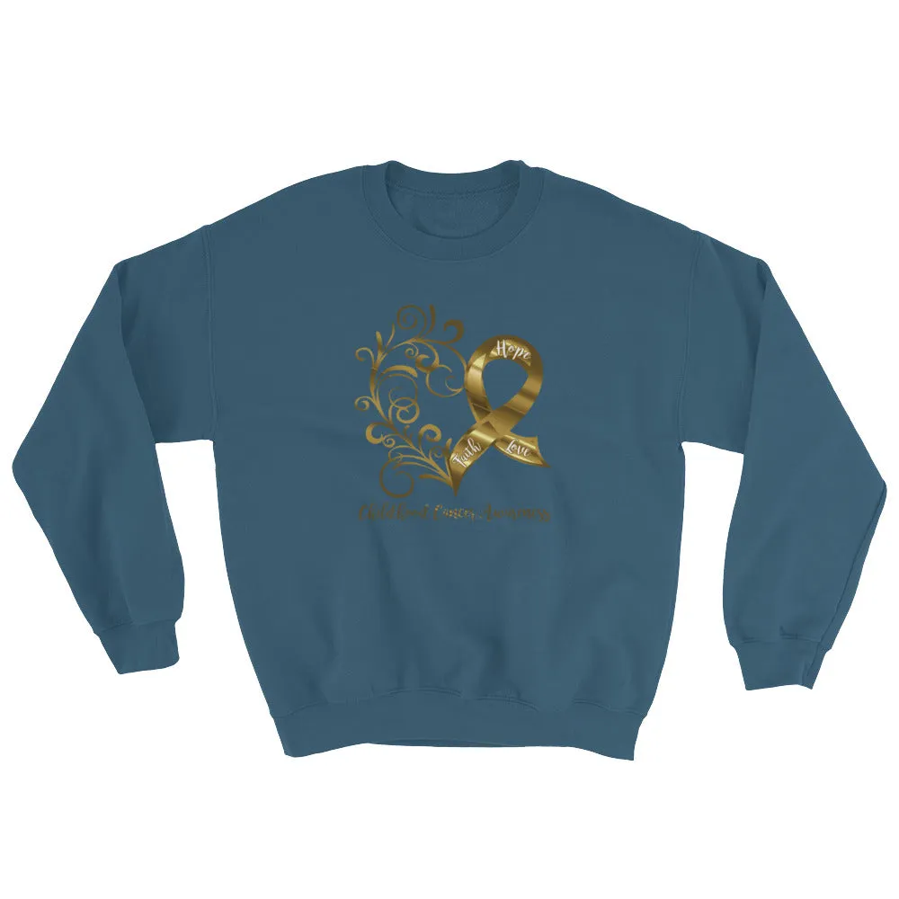 Childhood Cancer Awareness Adult Sweatshirt