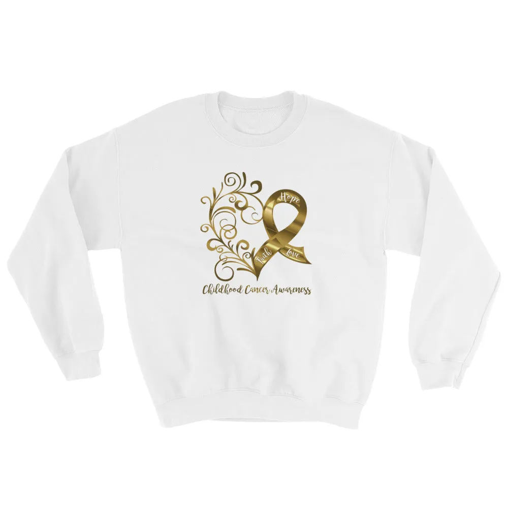 Childhood Cancer Awareness Adult Sweatshirt