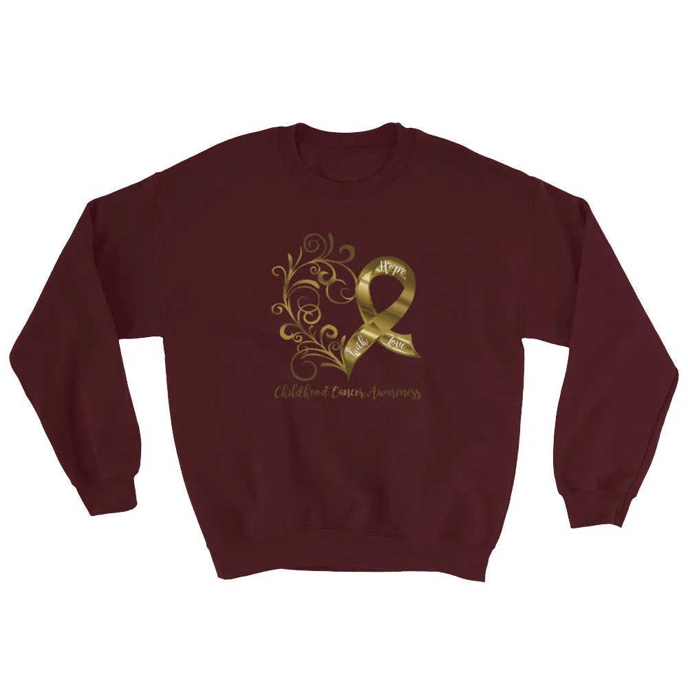 Childhood Cancer Awareness Adult Sweatshirt