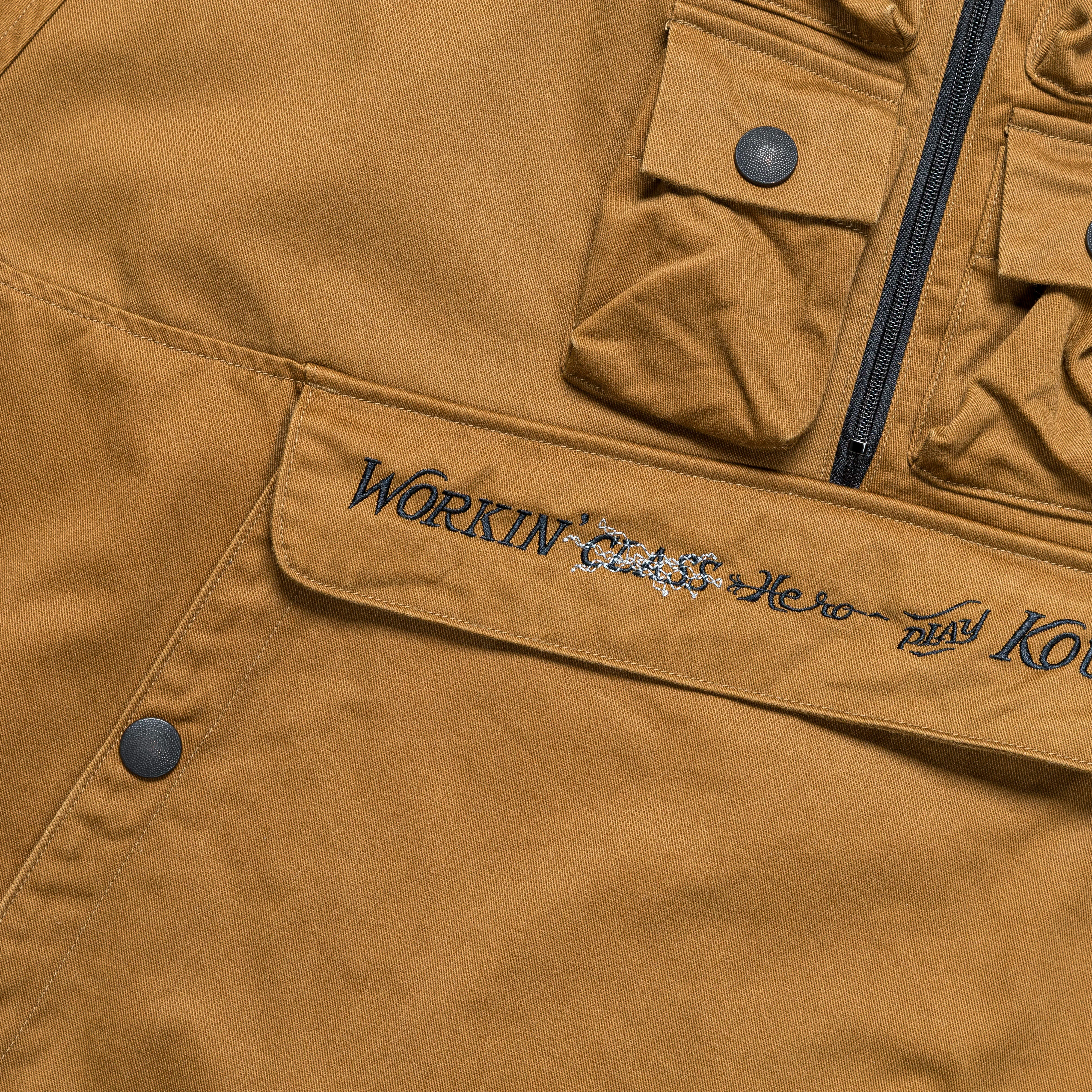 Chino NICKLE 6 Anorak(WORKING Embroidery) - Camel/Navy