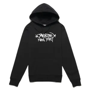 Chrystie Tag Logo Hoodie | Black