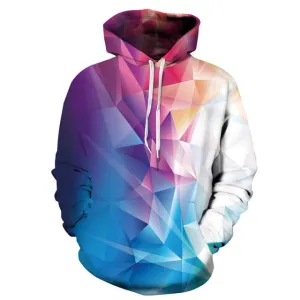 Color Block Prism 3D Sweatshirt - S-3XL