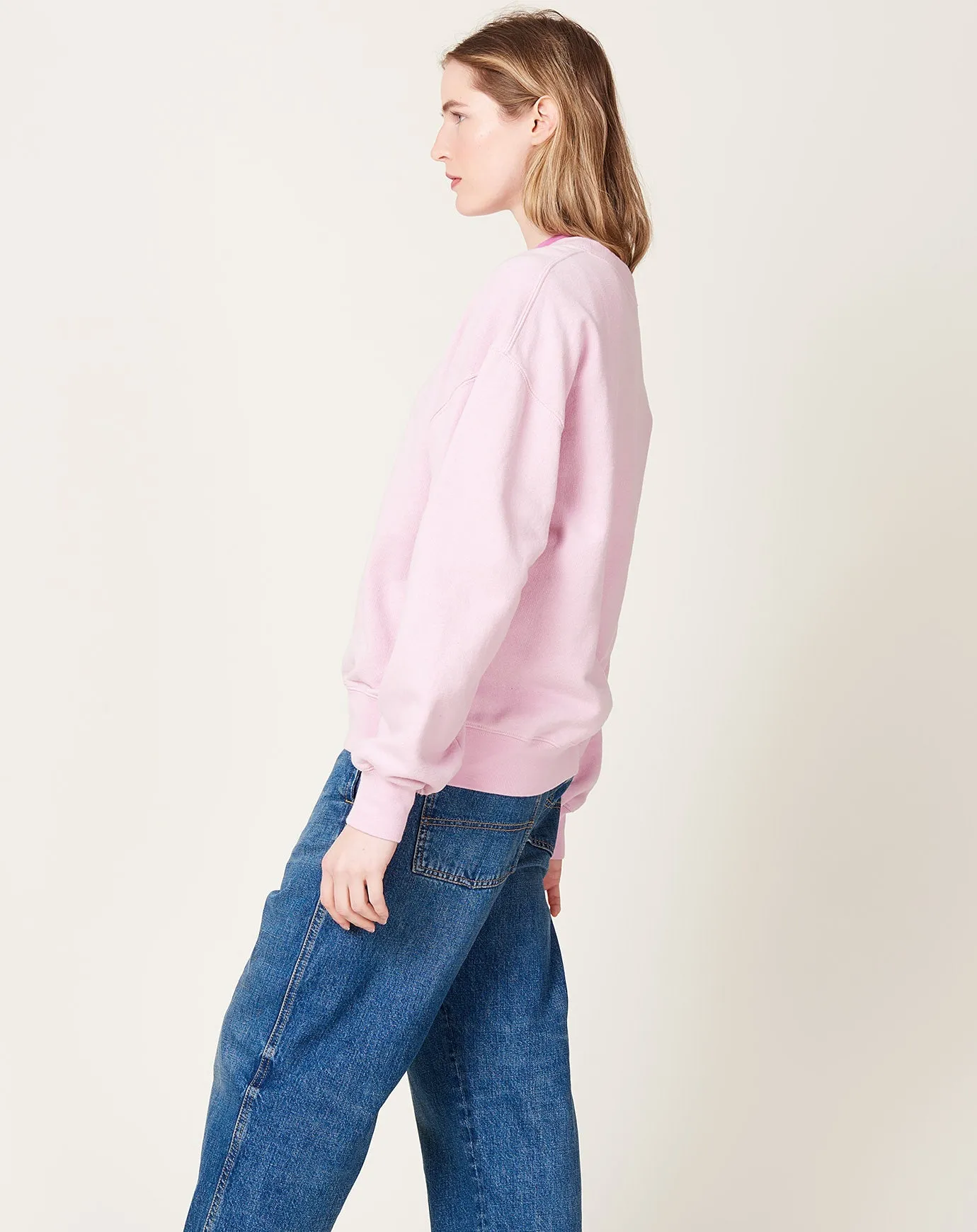 Deb Sweatshirt in Pink Chalk