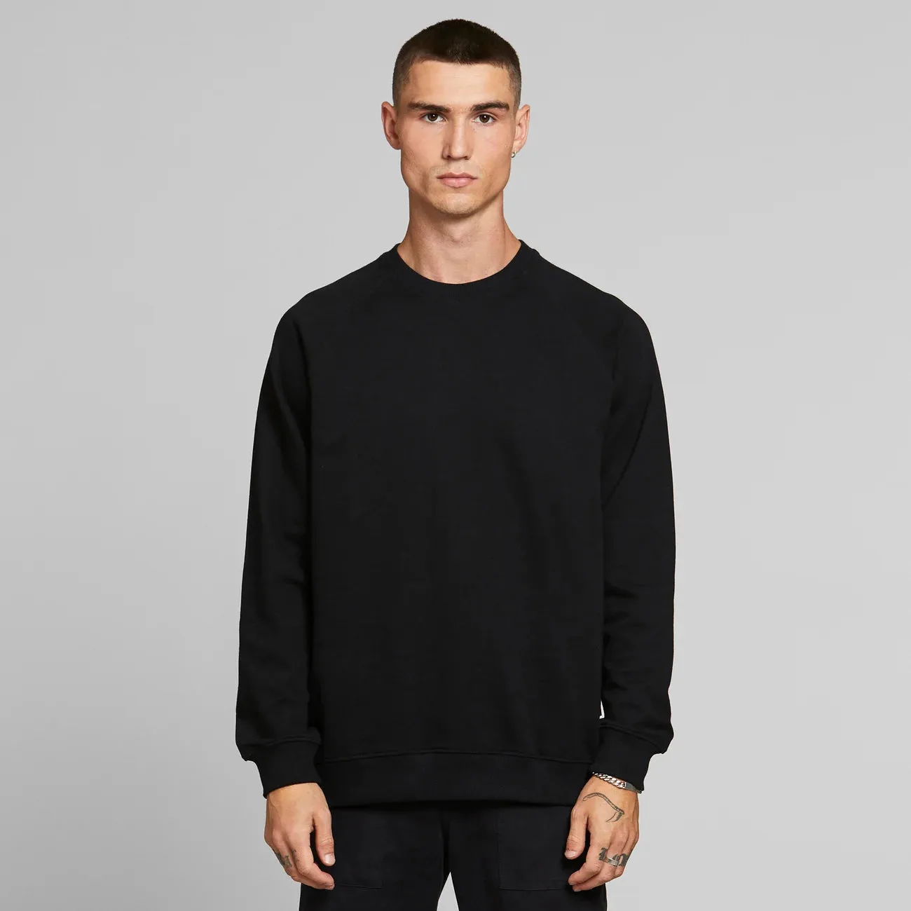 DEDICATED Malmoe Base sweatshirt black men