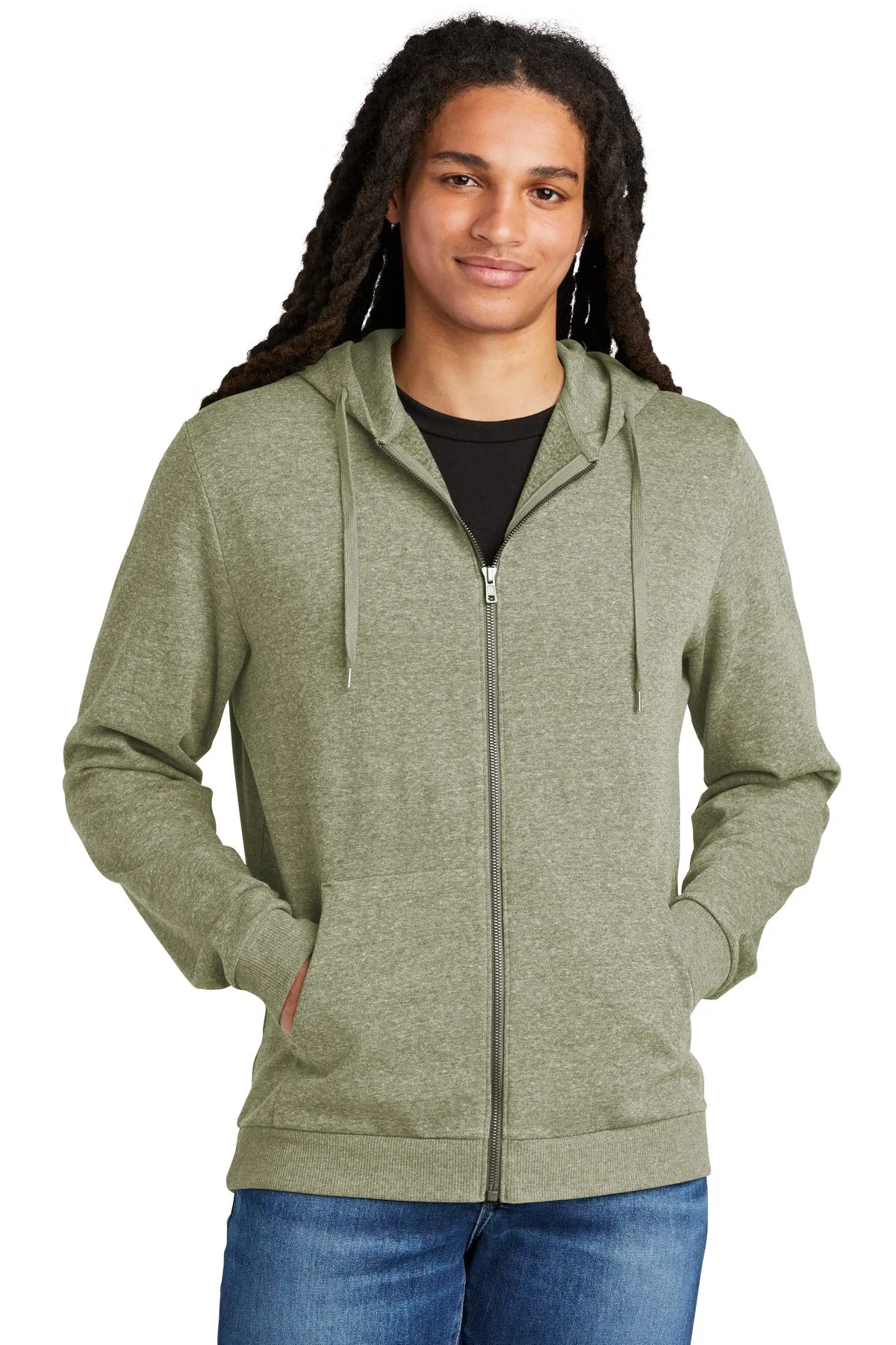 District Perfect Tri Fleece Full-Zip Hoodie DT1302