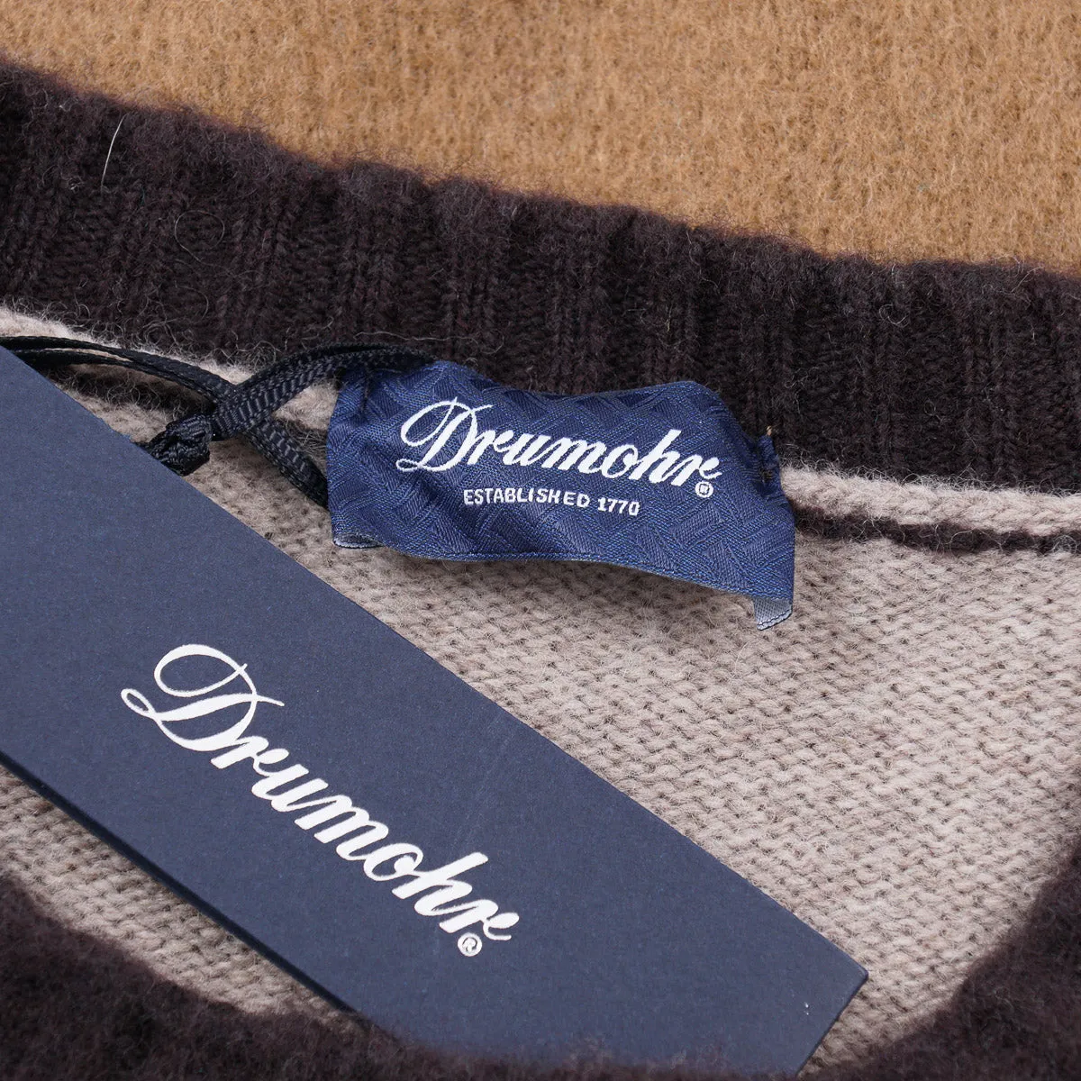 Drumohr Patterned Lambswool Sweater