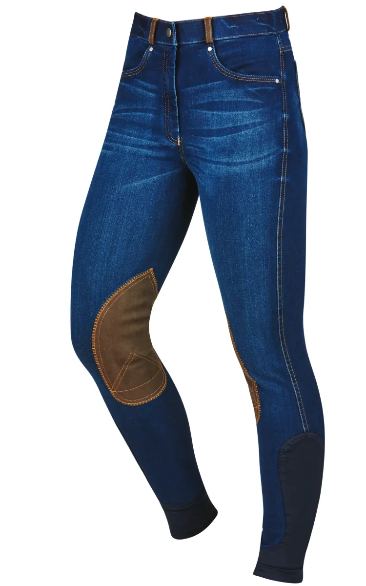 Dublin Shona Knee Patch Denim Breeches