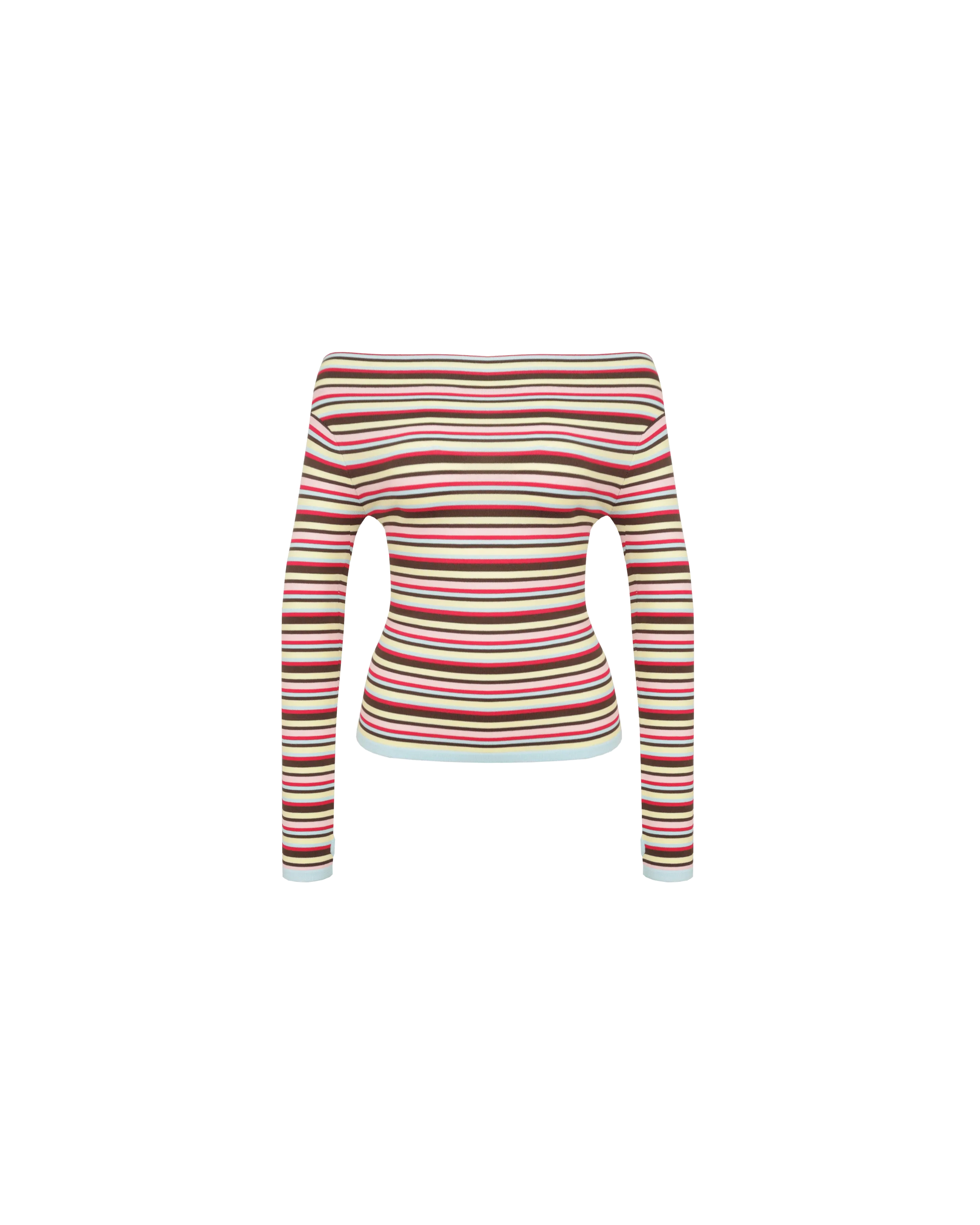 EMMA KNIT LONG SLEEVE  CANDY STRIPE