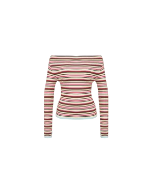 EMMA KNIT LONG SLEEVE  CANDY STRIPE