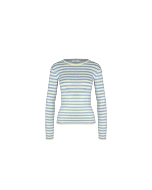 ESME LONG SLEEVE BLUE BUTTER STRIPE