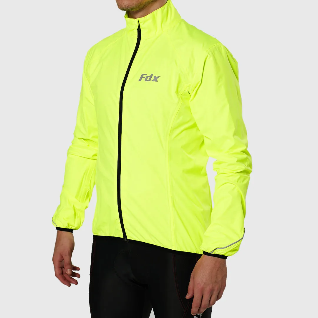 Fdx J20 Yellow Windproof & Waterproof Men's & Boy's Cycling Jacket