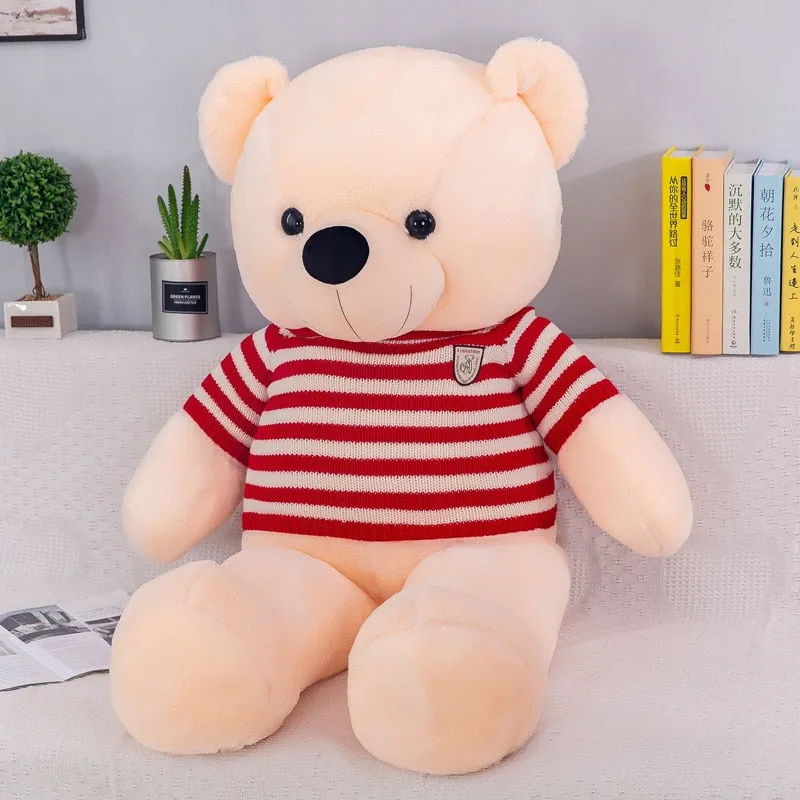 Giant Teddy Bear with Knitted Sweater Plush Toy