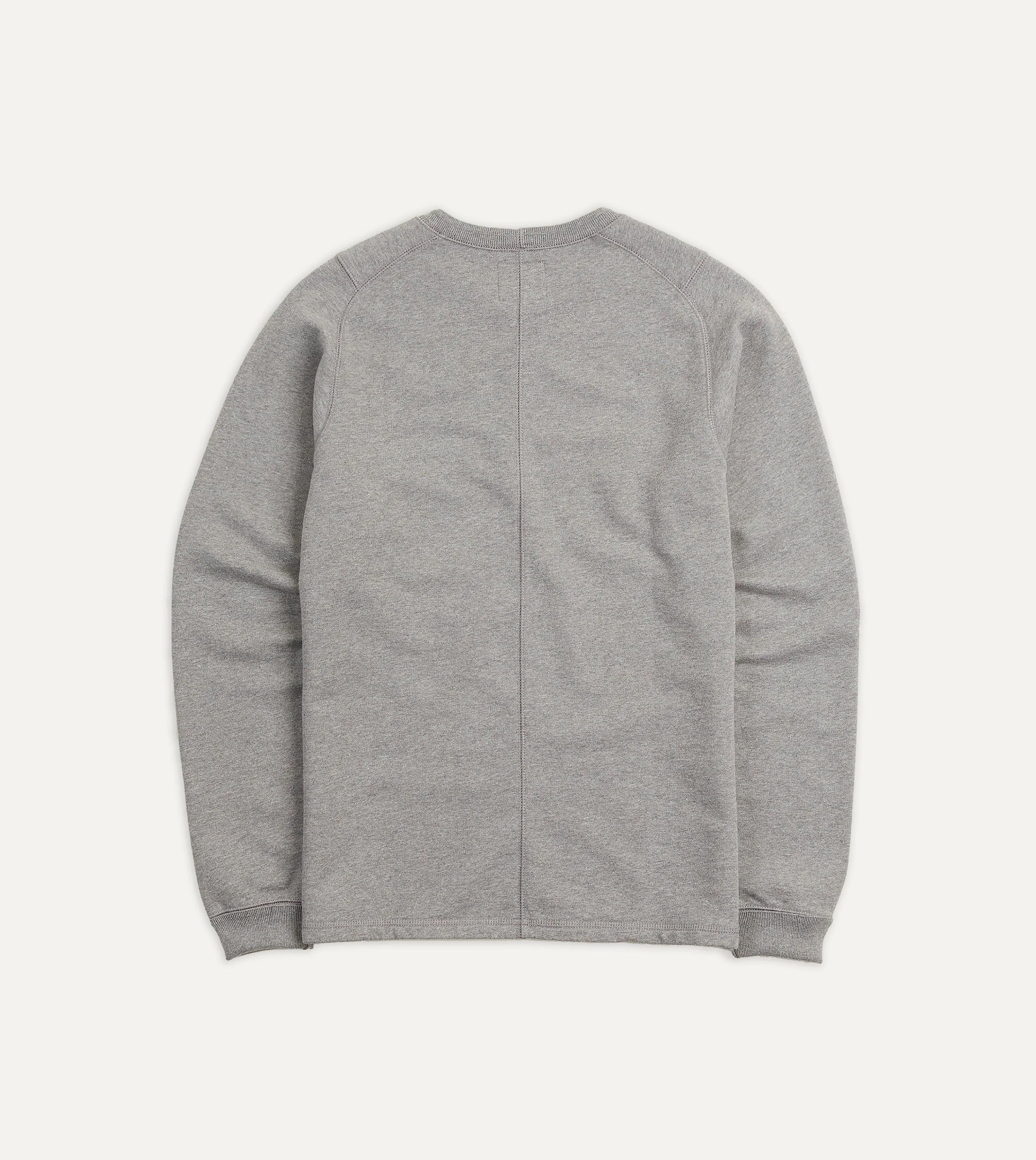 Grey Cotton Long-Sleeve Hiking Sweatshirt