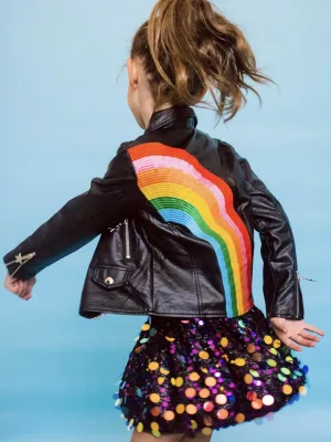 Happy Rainbow Vegan Leather