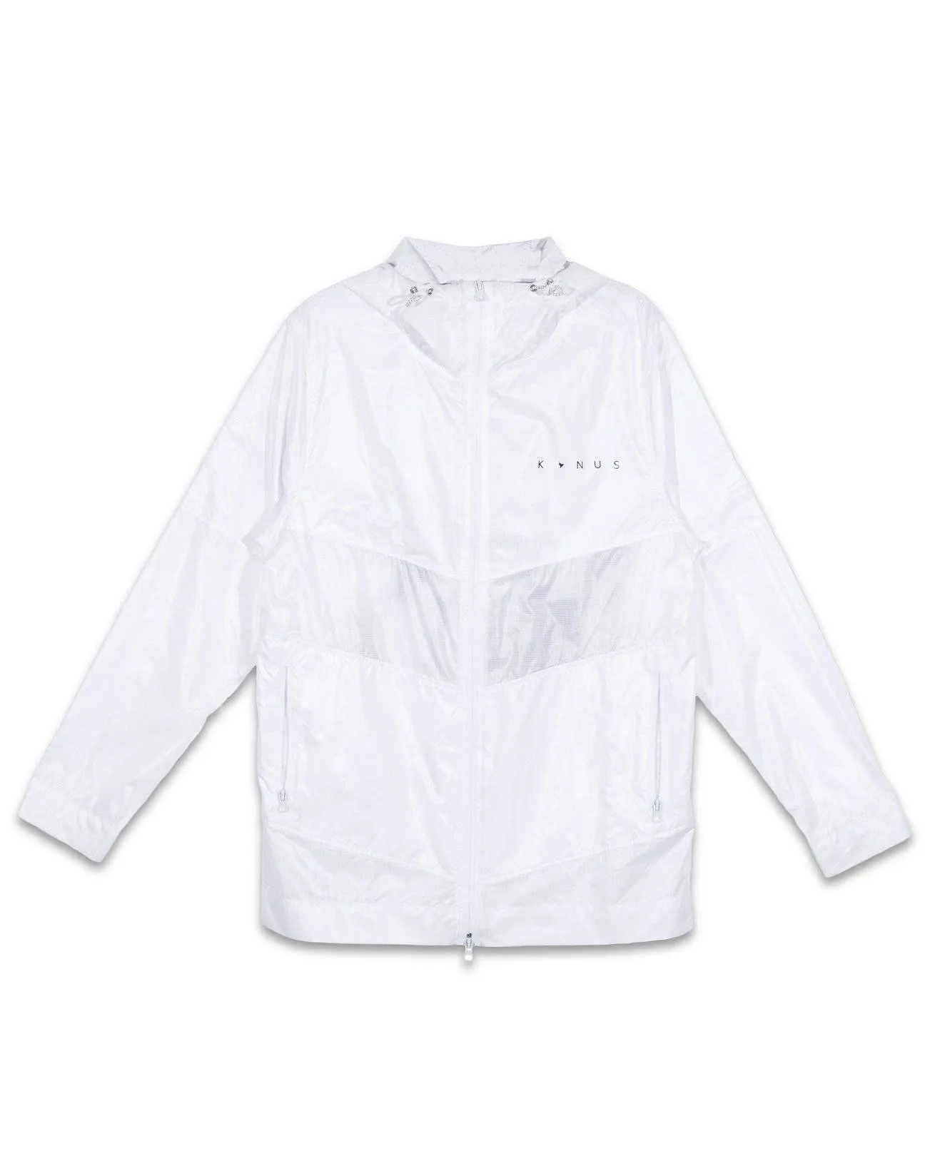 Konus Men's Hooded Windbreaker in White