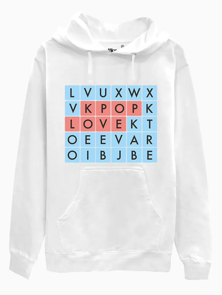 KPOP LOVE Wordle Hoodie