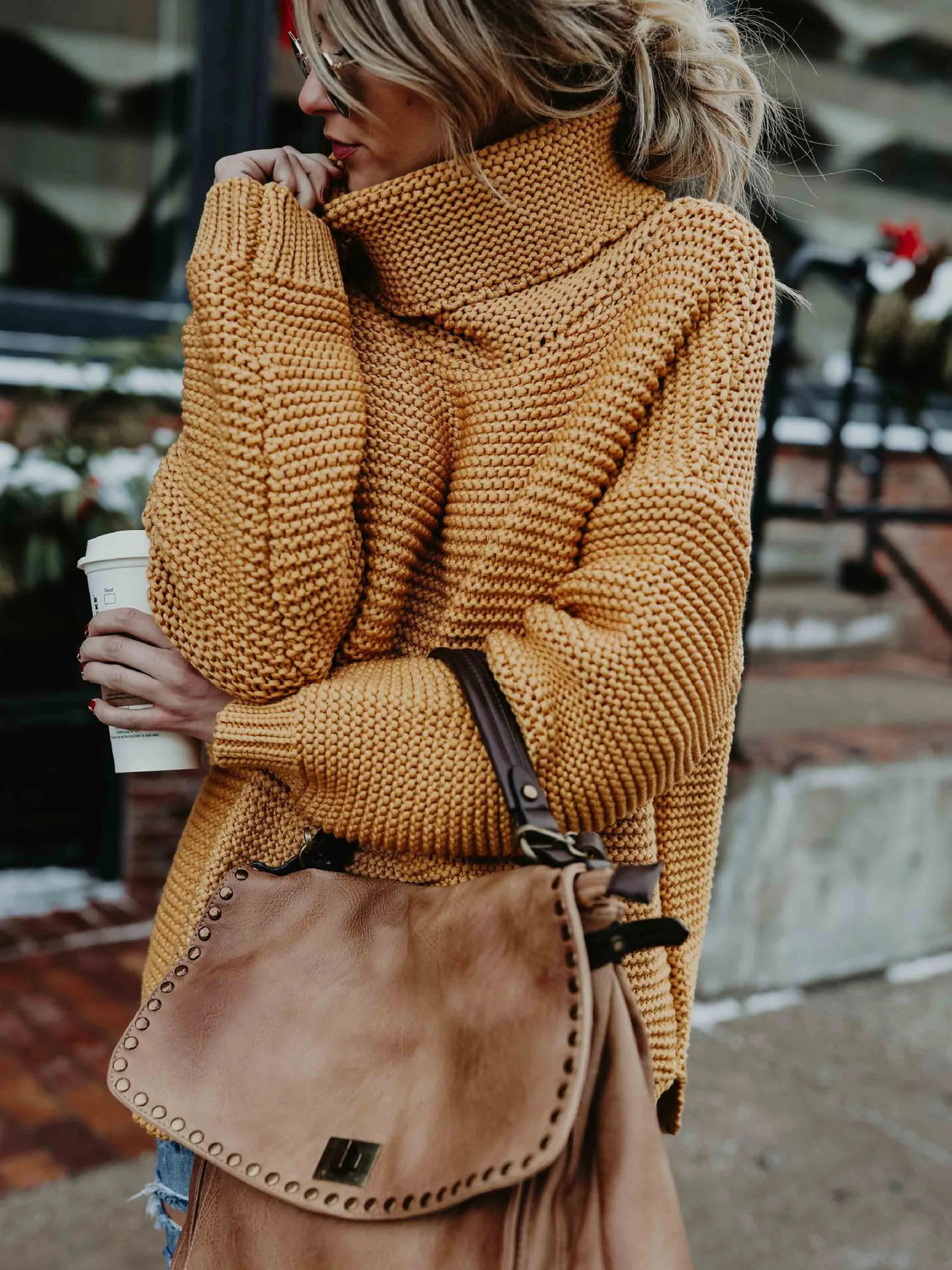 Loose Turtleneck Warm Sweater