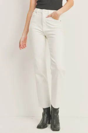 luna classic straight jean - cream