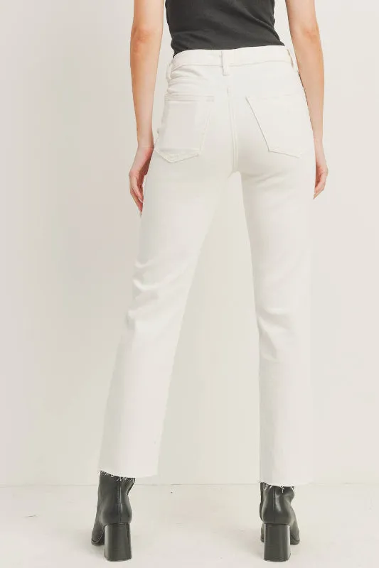 luna classic straight jean - cream