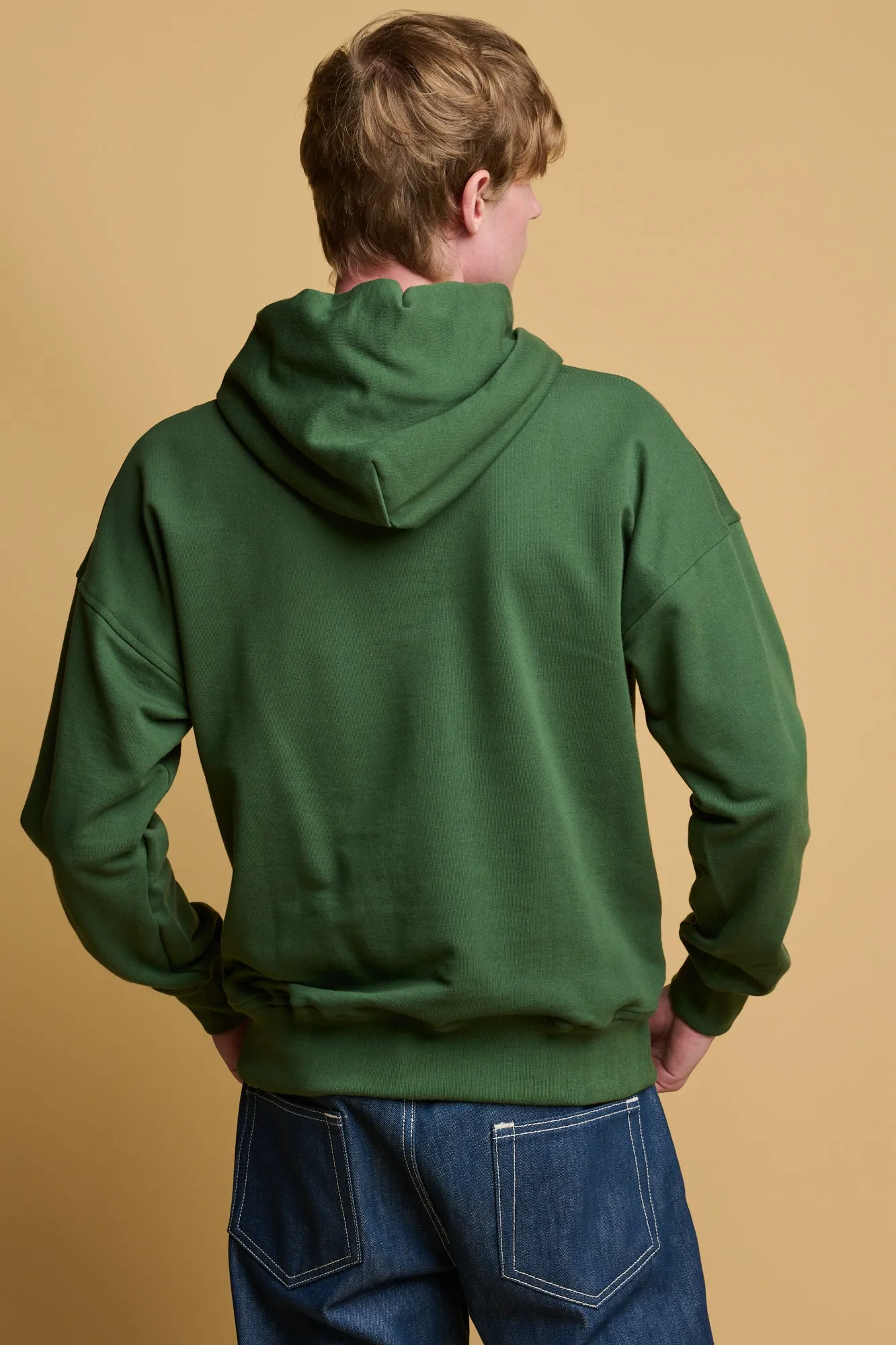 Men's Hooded Sweatshirt - Bottle Green