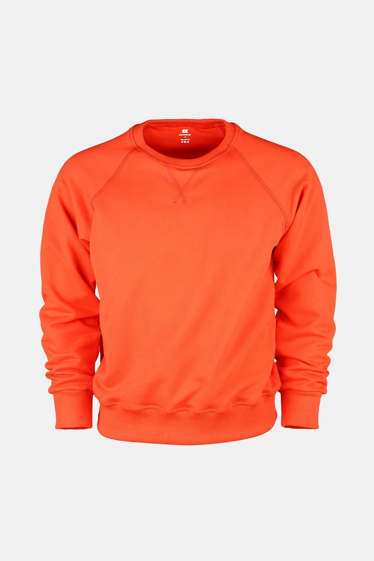 Men's Raglan Sweatshirt - Flame Red