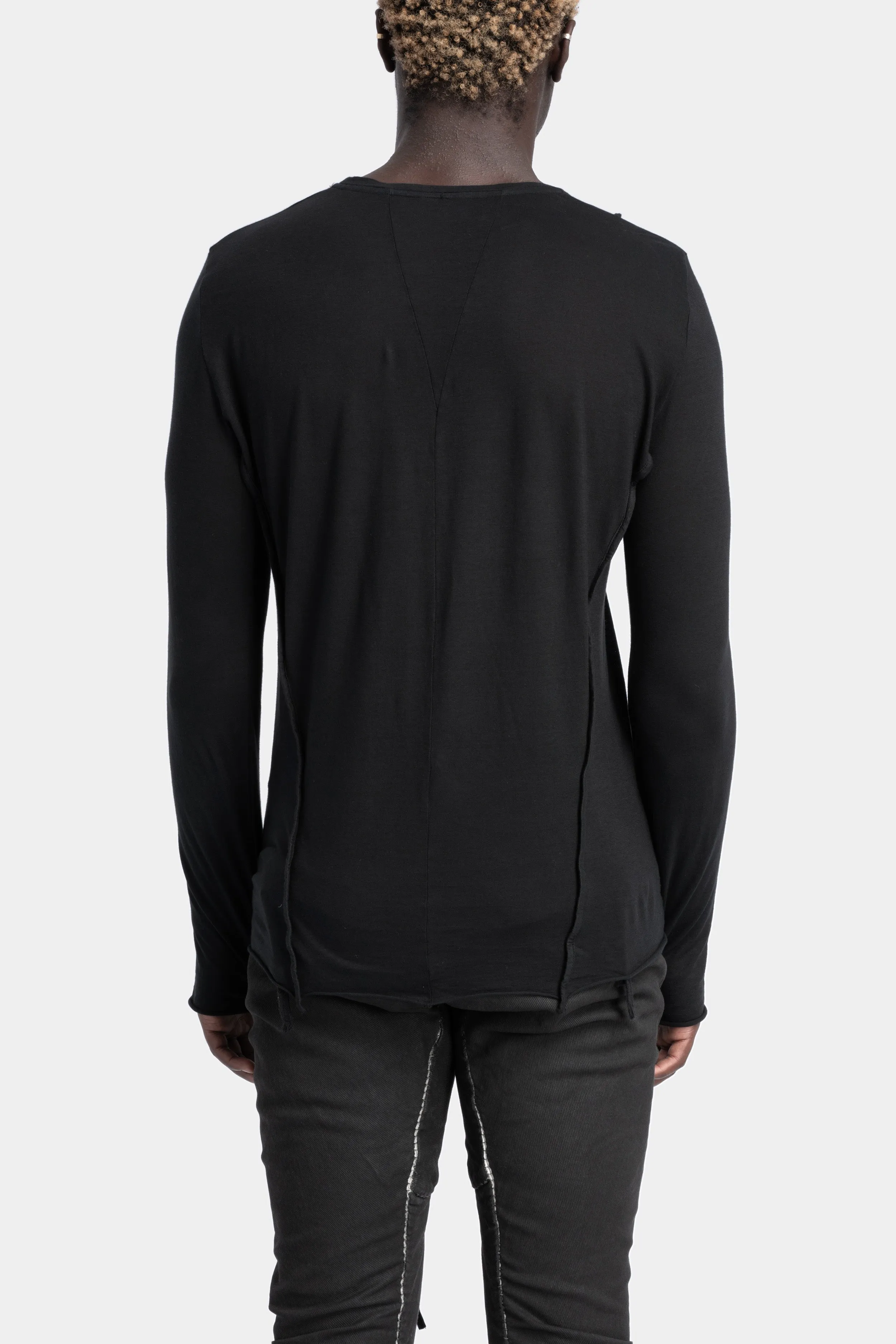 Piped seams iconic long sleeve tee