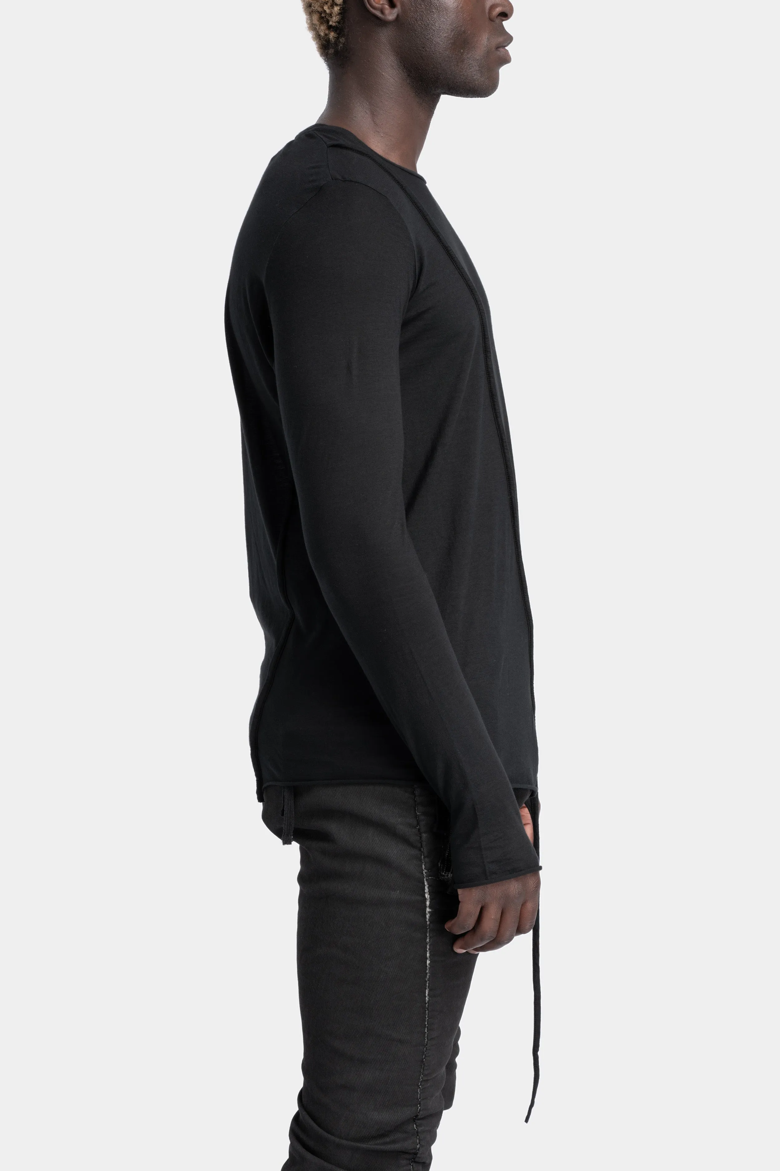 Piped seams iconic long sleeve tee