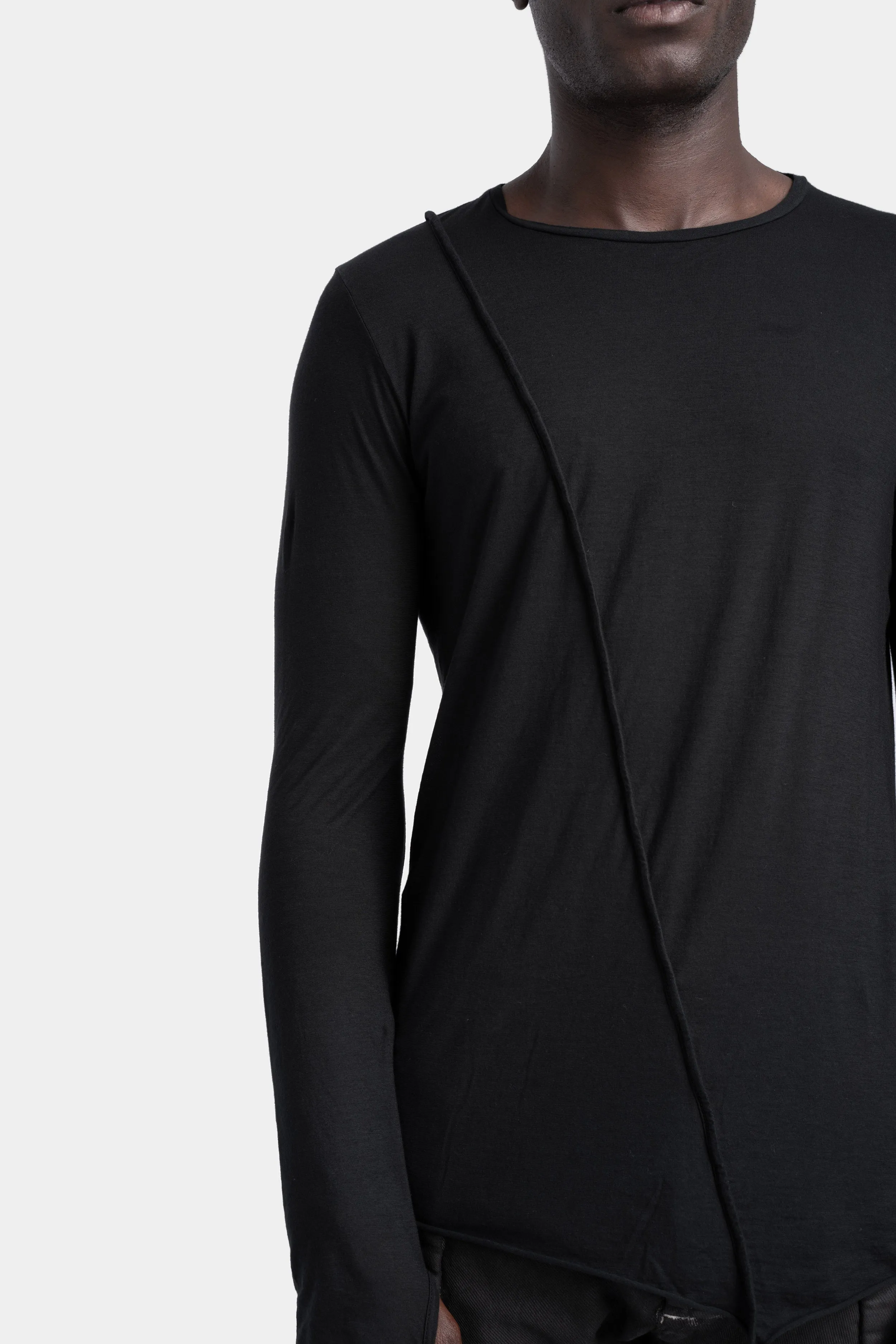 Piped seams iconic long sleeve tee