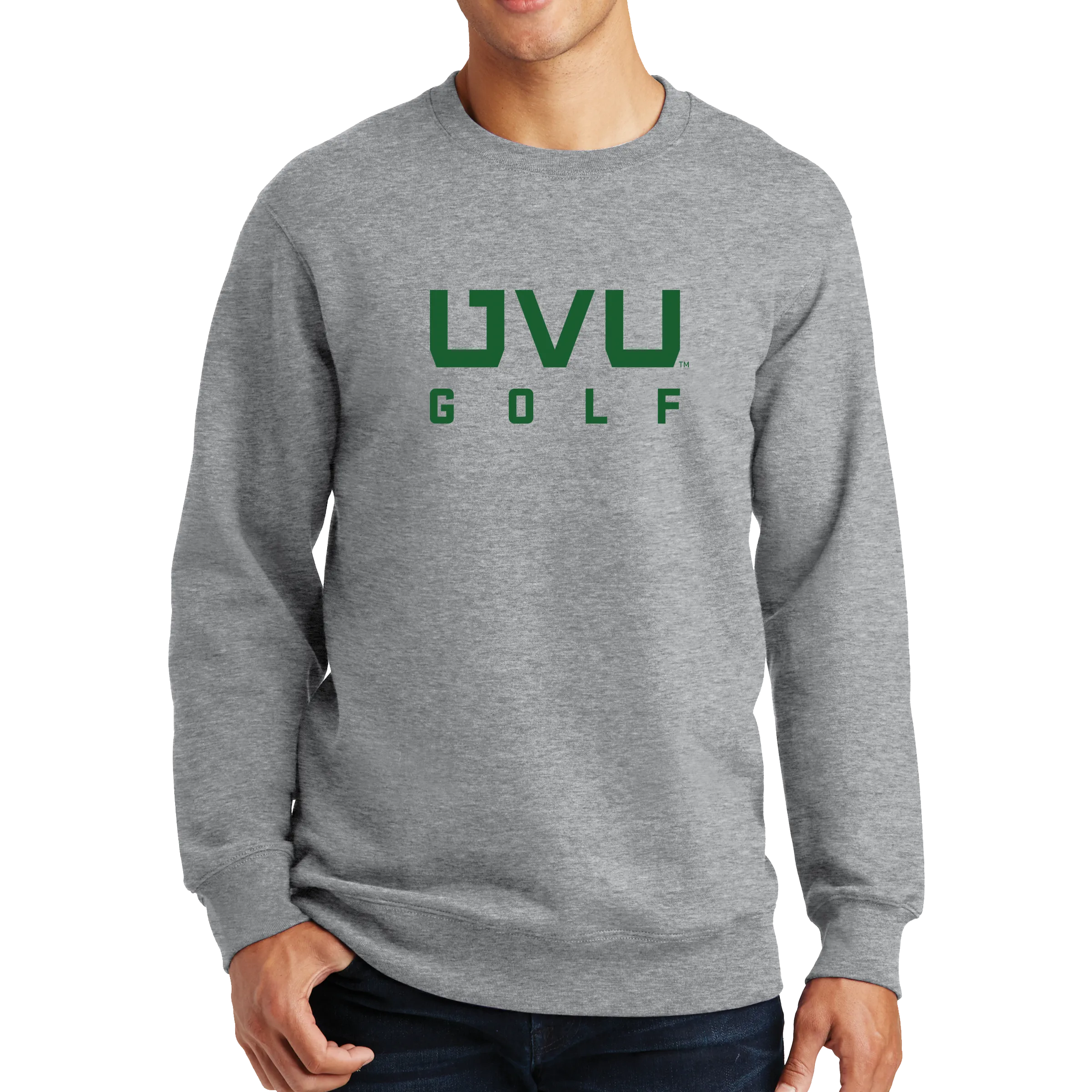 Port & Company Fan Favorite Fleece Crewneck Sweatshirt - UVU Golf