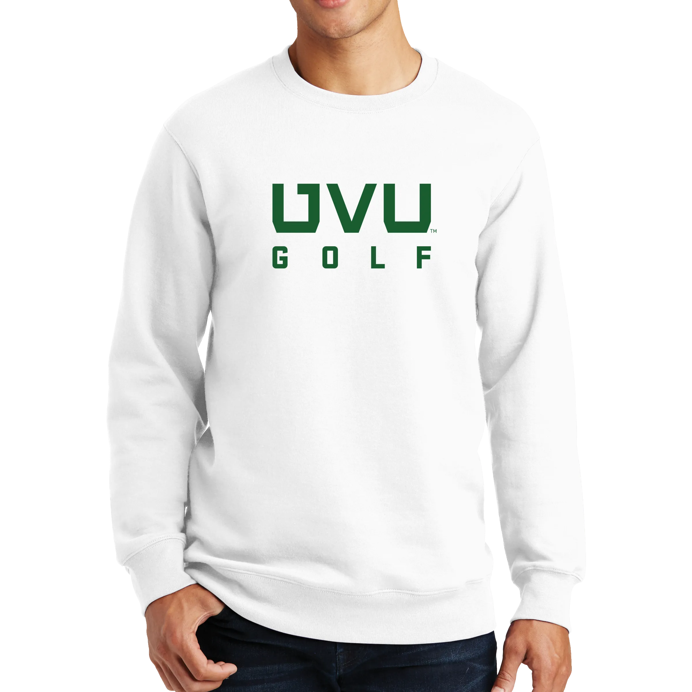 Port & Company Fan Favorite Fleece Crewneck Sweatshirt - UVU Golf